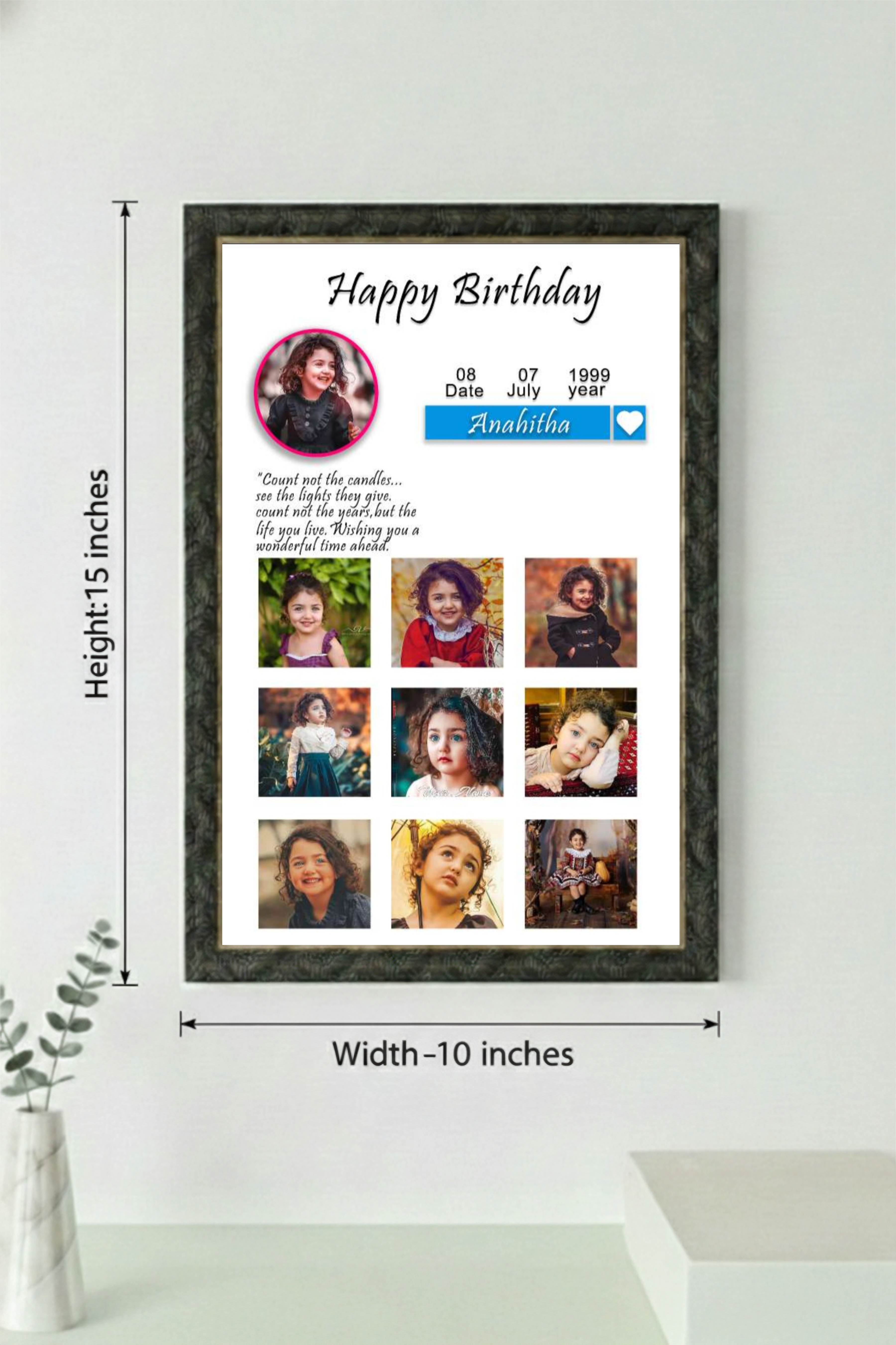Birthday Frame PVF - 10-1510-154